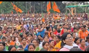 *চন্দ্রকোনার বিজেপির প্রার্থী সুকান্ত দোলই এর সমর্থনে ঝাকরায় মহিলা মহা- মিছিল!*