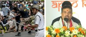 শুভেন্দু জানিয়ে দিলেন – পুলিশের গায়ে হাত দিলে তিনি তার শেষ দেখে ছাড়বেন